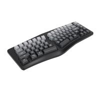 Dpofirs Clavier Ergonomique câblé USB, 69 Touches Clavier divisé avec 7 Couleurs RVB rétro-éclairé pour Les Victoires pour OS X, Keyboards de Jeu Mécanique pour PC Ordinateur Portable