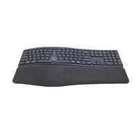 Dpofirs Clavier Ergonomique sans Fil, Clavier Ergonomique divisé Rechargeable avec Le Poignet rembourré pour Les Ordinateurs Portables PC