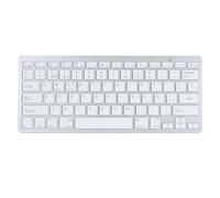 Dpofirs Clavier Espagnol, 78 Touches Espagnol sans Fil Bluetooth Clavier Ultra Fin Clavier Portable, Clavier D'Ordinateur sans Fil avec Touche Ñ, pour Ordinateur Portable, PC, Ordinateur