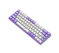 Dpofirs Clavier Mécanique, Clavier de Jeu Portable Filaire USB 68 Touches avec Interrupteur Bleu rétroéclairé par LED, Claviers D'ordinateur pour Joueur de Bureau sur PC (Interrupteur Bleu - Violet