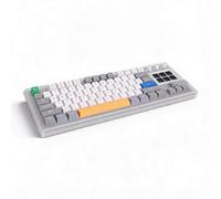 Dpofirs Clavier Mécanique LCD AI, 78 Touches Remplaçables à Chaud avec écran LCD Intelligent, Support de Joint, Interrupteur Rouge Linéaire, Rétroéclairage RVB, USB Filaire, Disposition