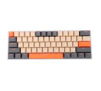 Dpofirs Clavier Mécanique RVB sans Fil à 61 Touches |Connexion à 3 Modes, Commutateurs Bleus Remplaçables à Chaud et Rétroéclairage Couleur 16M (Orange)