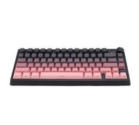 Dpofirs Clavier Mécanique sans Fil avec Bouton, Clavier Bluetooth Tri-Mode avec éclairage pour Wins pour Android, Claviers Dégradés pour Le Travail de Jeu (Noir Rose)