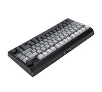 Dpofirs Clavier Mécanique sans Fil avec Bouton, Clavier Bluetooth Tri-Mode avec éclairage pour Wins pour Android, Claviers Dégradés pour Le Travail de Jeu (Noir Gris)