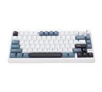 Dpofirs Clavier Mécanique sans Fil, Clavier Bluetooth Tri-Mode avec Bouton et Effet D'éclairage pour Wins pour Android, Claviers Ergonomiques pour Le Travail et Les Jeux (Blue)