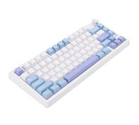 Dpofirs Clavier Mécanique sans Fil, Clavier Bluetooth Tri-Mode avec Bouton et Effet D'éclairage pour Wins pour Android, Claviers Ergonomiques pour Le Travail et Les Jeux (Purple)