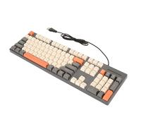 Dpofirs Clavier Mignon, 3 Touches de Couleur 104 Keys de Clavier d'interface USB pour Les Affaires pour 7 (Grey)