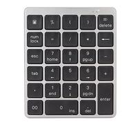 Dpofirs Clavier Numérique Filaire Portable, Clavier Numérique Externe USB Rechargeable à 28 Touches, Mini pavé Numérique de comptabilité Financière étanche Compatible pour iOS pourpour