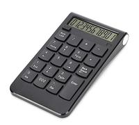 Dpofirs Clavier numérique sans Fil à 20 Touches, Mini-Clavier numérique Ultra Mince Portable 2.4G, Clavier numérique de comptabilité USB pour Ordinateur Portable(Noir)