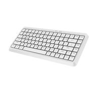 Dpofirs Clavier sans Fil 2,4 G, 75% 84 Touches, Clavier D'Ordinateur Pleine Taille avec Interrupteur à Ciseaux, Mode Veille, Claviers Portables Silencieux pour Ordinateur Portable, PC (White)