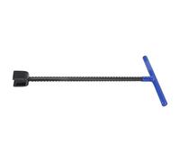 Dpofirs e Compteur d'eau e Bordure à Poignée en T en Acier Robuste avec Outil Utilitaire à 4 Voies pour Boîte de Compteur de Gaz de Vanne d'eau (BLUE)