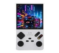 Dpofirs Console de Jeu à 4 Pouces pour Le Système avec Une Carte Mémoire de 256 Go et Un Haut-Parleur 8W pour Les Amateurs de Jeu (White)