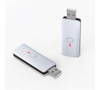 Dpofirs Contrôleur des Commutateurs de L'adaptateur Bluetooth, Convertisseur D'adaptateur de Contrôleur sans Fil USB Prend en Charge le Jeu de Fiche pour Vapeur ROG Ally More Turbo Remap (WHITE)