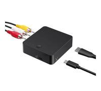 Dpofirs Convertisseur Vidéo Analogique Numérique, Boîtier de Capture Vidéo avec Sortie HDMI for Enregistrement VHS VCR DVD Caméscope Hi8, Convertisseur VHS vers Numérique