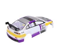 Dpofirs Coque de Carrosserie de Voiture RC, Coque de Rechange et Aile Arrière pour Voitures RC à l'échelle 1/10 avec Empattement de 26 Cm, Conception Légère pour la Course (Purple)