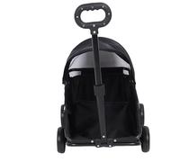 Dpofirs Couchette d'animaux, Poussette de Chien pour Chats de Petits Chiens, Chariot de Promenade Pliable pour Faire du Camping, Transport d'épicerie, Preuve de l'eau, Multifonctionnel (BLACK)