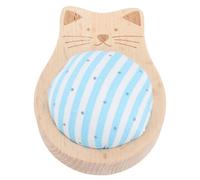 Dpofirs Coussin à épingles en Forme de Chat, Kit de Coussin à épingles à Coudre avec 80 de Positionnement Artisanales, à Coudre en Fer plaqué Ni pour les Projets de Couture, de Quilting et de Couture