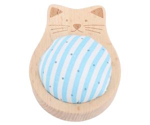 Dpofirs Coussin à épingles en Forme de Chat, Kit de Coussin à épingles à Coudre avec 80 de Positionnement Artisanales, à Coudre en Fer plaqué Ni pour les Projets de Couture, de Quilting et de Couture