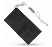 Dpofirs Coussin Chauffant Régulateur de Température, Tissu Chauffant électrique alimenté par USB avec 4 Réglages de Vitesse, Conception Lavable pour les épaules, le Dos, la Taille, le Réchauffement