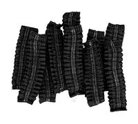 Dpofirs Coussinets d'oreille Jetables pour Casque, 100 Pièces (Black) | Couvre-oreilles en tissu non tissé extensible, protecteurs d\'oreillettes sanitaires pour coussinets d\'oreille de 3,3 à