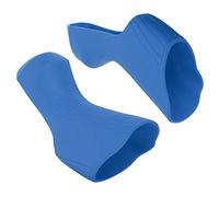 Dpofirs Couvercle en Silicone pour Manettes de Vitesse de Vélo de Route, Capot de Levier de Frein avec Poignée Confortable pour R7000 R8000 (BLUE)