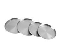 Dpofirs Couvercles de Brûleur de Cuisinière, Ensemble de 4 Protecteurs de Dessus de Cuisinière électrique en Acier Inoxydable avec Finition Poli Miroir pour de Cuisine