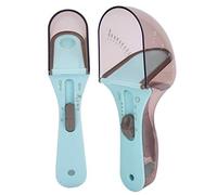 Dpofirs Cuillère Doseuse Réglable, Cuillère Doseuse Multifonctionnelle à Double capacité de 130 Ml et 30 Ml avec Grattoir en Silicone pour la Cuisson et la Cuisine