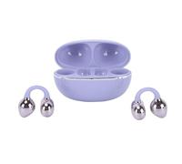 Dpofirs Écouteurs à Clipser, écouteurs Bluetooth 6.0 sans Fil à Oreille Ouverte avec Boucles d'oreilles, à Son Clair, Confort pour Le Sport, L'entraînement, Le Fitness, la Course (Purple)