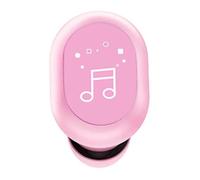 Dpofirs Écouteurs BT sans Fil avec Contrôle Tactile, BT 5.0, Autonomie de 3 Heures, Résistant à la Transpiration IPX4, Son Clair, Pilote Dynamique de 8 Mm, écouteurs Unilatéraux Légers (Pink)