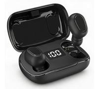 Dpofirs Écouteurs sans Fil Bluetooth 5.0 + EDR L21Pro, Casque de Sport binaural, Casque antibruit, étanche IPX7, Conception Intra-auriculaire, Son stéréo d'appel(Noir)