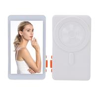 Dpofirs Écran de Moniteur Selfie pour Téléphone, Téléphone Magnétique Vlog Selfie écran, Batterie de 1800mAh, Moniteur de Caméra Arrière, pour Le Streaming en Direct Vlogging (White)