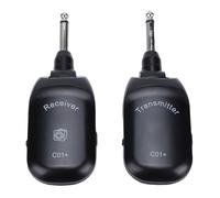 Dpofirs Émetteur et Récepteur de Guitare sans Fil 2,4 GHz Clear Sound pour Instruments électriques, Portée de 100 Pieds, 8 Appareils Simultanés, pour Clavier de Violon de Guitare Basse, émetteur ABS