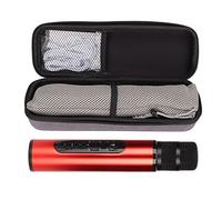 Dpofirs Enregistreur de Haut-Parleur Portable du Haut-Parleur Portable du karaoké sans Fil Manuel pour Le Festival, équipement avec 1 Chambre (Rouge)