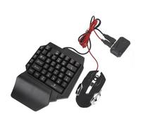 Dpofirs Ensemble de Convertisseur de Souris Clavier 4 en 1, Souris de Jeu, Clavier à Une Main, Support de Téléphone Réglable, pour Convertisseur Mix Pro, Clavier K12, Souris, Support de