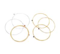 Dpofirs Ensemble de Cordes de Guitare en Bronze Phosphoreux, Noyau en Acier au Carbone, Doux pour Débutants en Guitare Acoustique, Accessoires D'instruments à Cordes 6 Pièces (TX620)