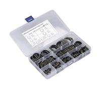 Dpofirs Ensemble de Rondelles D' à Joint en Caoutchouc avec Boîte de Rangement - Paquet de 110 Rondelles M6 M8 M10 M12 M14 M18 M20 - Bonne étanchéité, Lèvre Auto-centrante Adaptée à L'industrie à