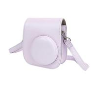 Dpofirs Étui en PU pour Appareil Photo instantané, Sac de Protection Réglable pour Mini 12 avec Filtres, Cadres et Autocollants Polyvalents pour Séances Photo Créatives (Purple)