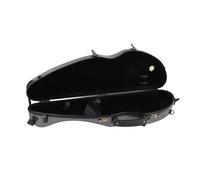 Dpofirs Étui pour Violon en Fiber de Carbone équipé d'un Hygromètre avec Verrouillage par Mot de Passe pour Violonistes 4/4 Pleine Taille Noir