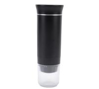 Dpofirs Fabricant D'Expresso Portable, Machine à Expresso électrique Travel, avec USB C, Compatible avec une Capsule de café Moulue, une Cafetière Auto-chauffante de Voiture, pour la (BLACK)