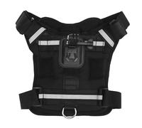 Dpofirs Faisceau de Caméra à Double Montage, Gilet Réglable pour Divers Caméras d'action, Gilet de Monture de Caméra de Harnais d'animaux pour Les Grands Chiens Moyens et Petits Chiens