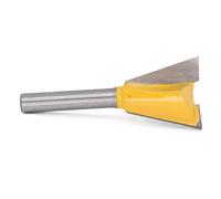 Dpofirs Fraise à Queue Droite 6mm, Queue de 1/4in, Acier au Tungstène, | Mèche de routeur en forme de queue d\'aronde pour le travail du bois, mèche à rainurer le bois revêtue de PTFE, coupe-tige