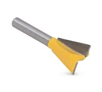 Dpofirs Fraise à Queue Droite 6mm, Queue de 1/4in, Acier au Tungstène, | Mèche de routeur en forme de queue d\'aronde pour le travail du bois, mèche à rainurer le bois revêtue de PTFE, coupe-tige