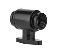 Dpofirs G1 / 4 Vanne à Billes Blackwater Fiable avec Poignée, Soupape D'arrêt de Fil Précis pour le Système de Refroidissement de L'eau de L'ordinateur (Interrupteur noir)