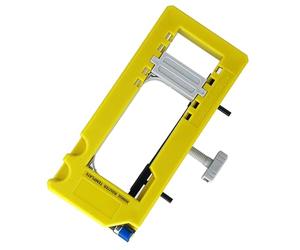 Dpofirs Gabarit de Charnière de Porte Gabarit de Mortaiseuse Réglable pour Mortaises de Travail du Bois Précises pour les Amateurs de Bricolage et les Professionnels en Plastique