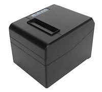 Dpofirs Imprimante Thermique 80 Mm, Imprimante de Reçus de Cuisine POS avec Découpe Automatique, Interface LAN USB, Prise en Charge de la Commande ESC POS, Imprimante Haute Vitesse pour (Prise UE)