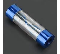 Dpofirs Indicateur de Débitmètre de Refroidissement par Eau, Refroidissement par Eau de Vitesse de Rotation de Fil G1/4 pour Le Système de Refroidissement par Eau D'ordinateur de PC (Blue)