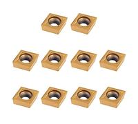 Dpofirs Inserts en Carbure CNC, Outil de Coupe de Lame de Haute qualité pour L'usinage de L'acier Commun et de L'acier Inoxydable, Paquet de 10 pour les Métallurgistes