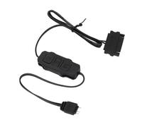 Dpofirs Inspecteur de Ventilateur PC Argb, Boutons Simples Professionnels Contrôleur de Ligne de Lumière Argb 5V 3 Appareils pour les Ventilateurs PC pour Pin DIY (BLACK)