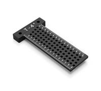 Dpofirs Jauge de Localisation de Trous à échelles Impériales, Graveur à Bois en Forme de T pour L'étalonnage croisé et les Lignes de Marquage Droites