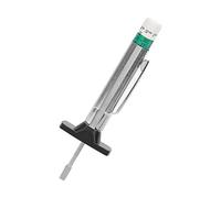Dpofirs Jauge de Profondeur de Sculpture de Pneu 0-25 Mm pour Véhicules | Zones à code couleur, clip de poche inclus, ABS en acier inoxydable, règle de mesure cylindrique, ajustement universel.